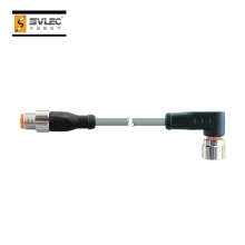 M12 3 pin male to female connection cable